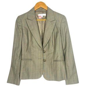 Nine West Blazer, Size 6, tan, Polyester, Rayon